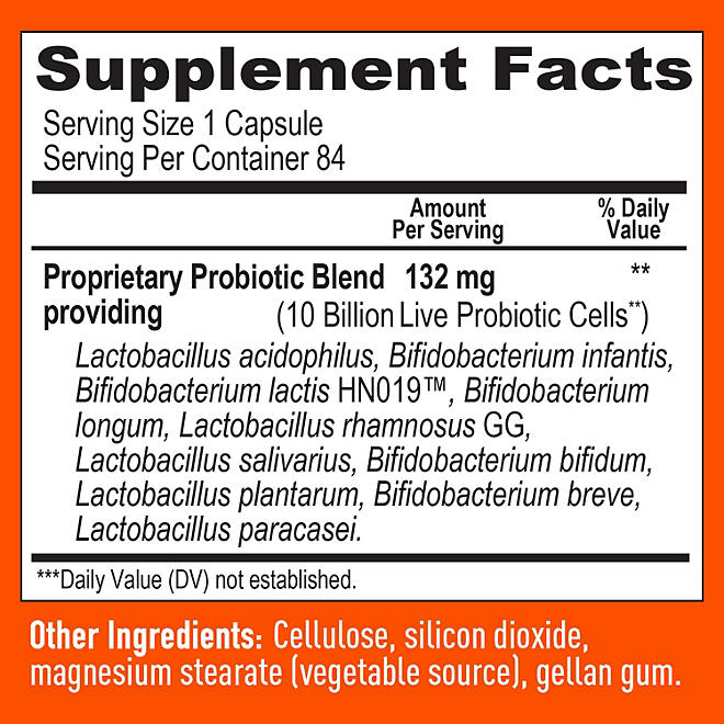 Member's Mark 10 Strain Probiotic Kapseln, 84 Stk.