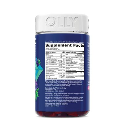 OLLY Men's Multivitamin Gummy Kaugummis Blackberry Flavor 200 Stk.