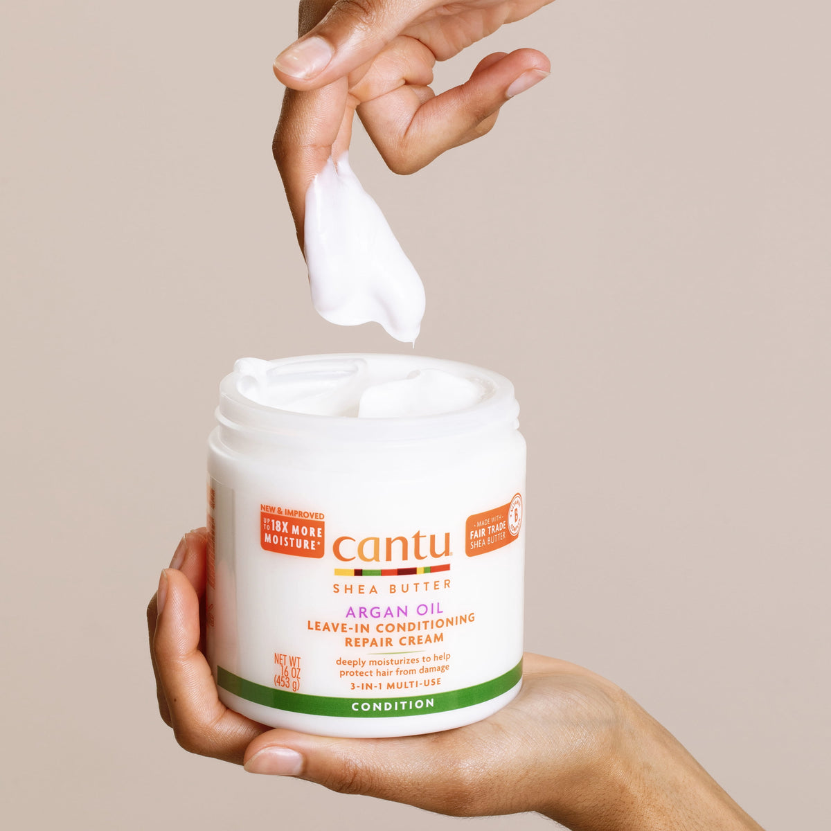Cantu Argan Oil Leave-In Conditioning Repair Cream, 16 oz
