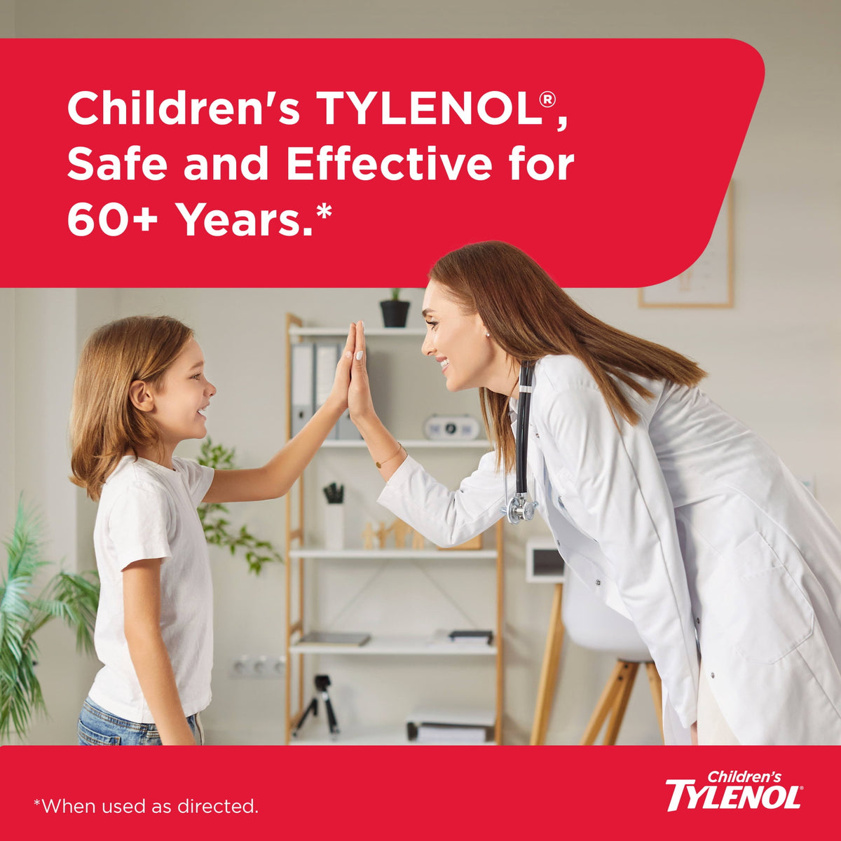 Children’s Tylenol Dye-Free, Oral Suspension, Pain Relief and Fever Reducer, Cherry Flavor 8 Fl oz
