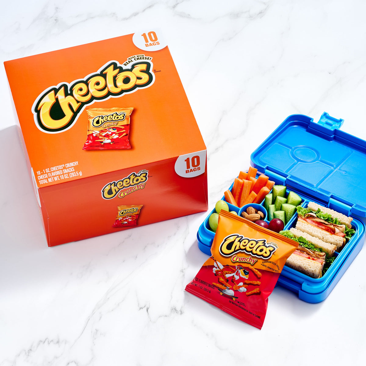 Cheetos Crunchy Cheese Flavored Snacks, 1 oz 10 Count
