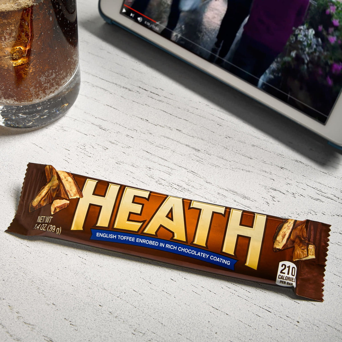 Heath Chocolatey English Toffee Candy, Bars 1.4 oz, 6 Count