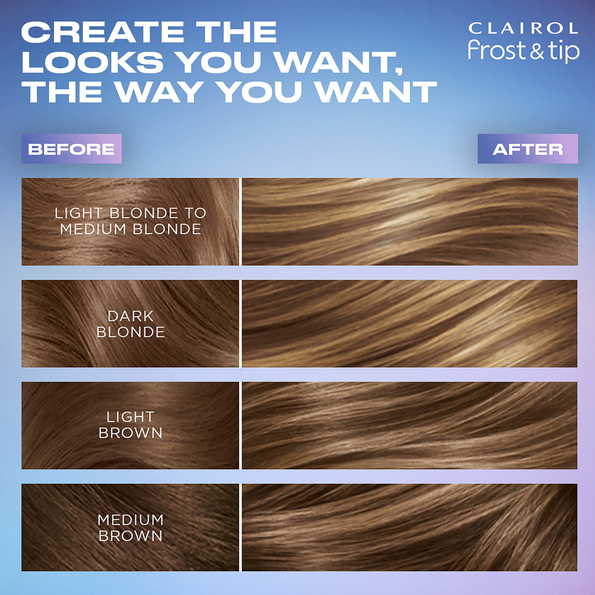 Clairol Frost & Tip Highlighting Hair Dye Kit, Ultra Precise Blonde Hair Color, 1 Application