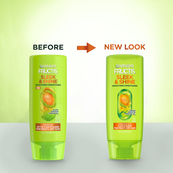 Garnier Fructis Sleek & Shine Conditioner for Frizzy, Dry Hair, 3 fl oz