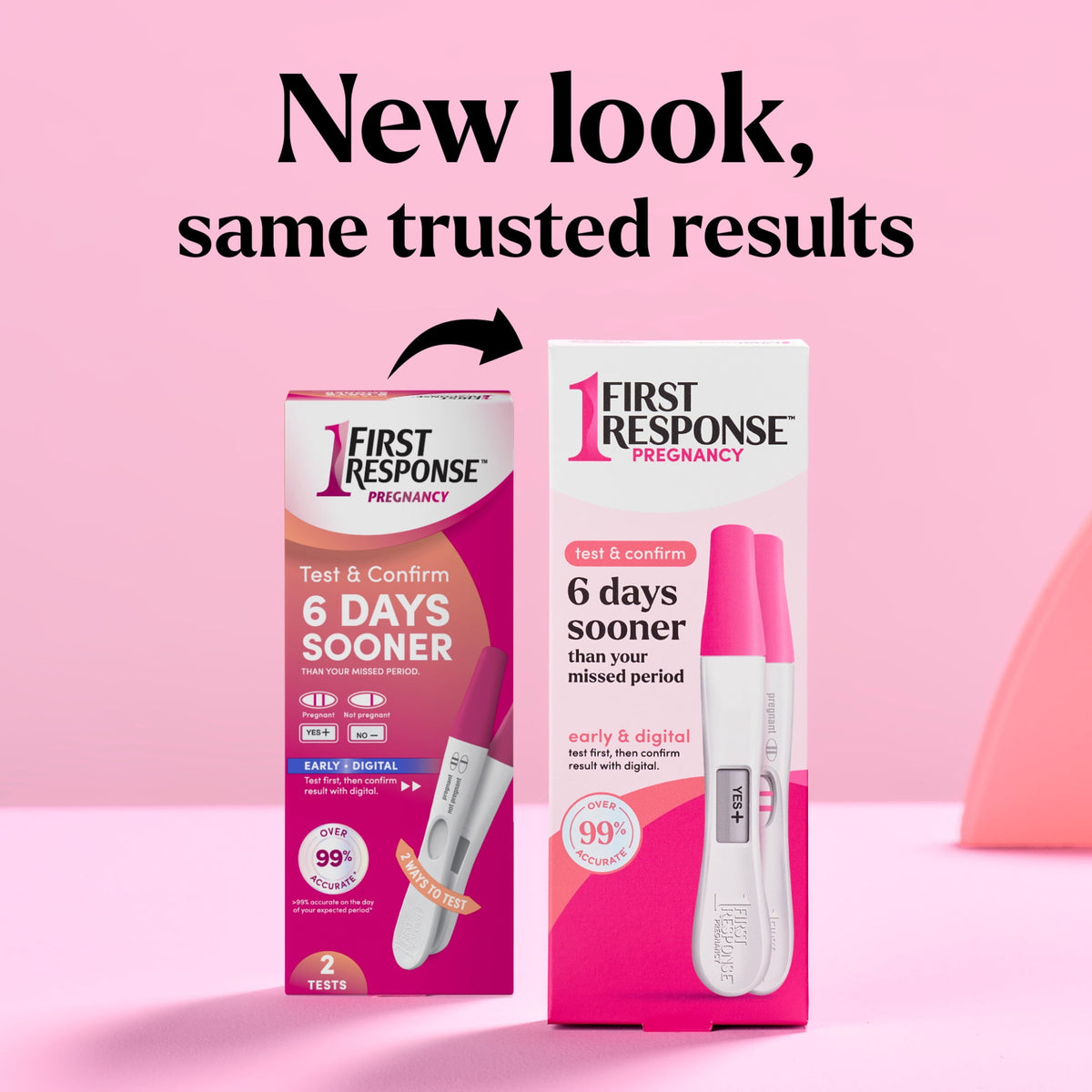 FIRST RESPONSE Test & Confirm Pregnancy Test, 1 Line Test and 1 Digital Test Pack