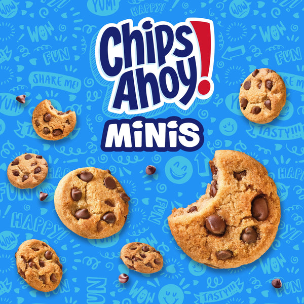 CHIPS AHOY! Minis Original Fudgy Chocolate Chip Cookies, Go-Paks, 3.5 oz Cup