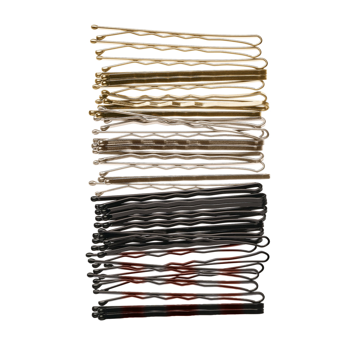 Goody Bobby Pins, Slide Proof Grip, Secure Hold Hair Pins, for All Ages, Black, 90 Ct
