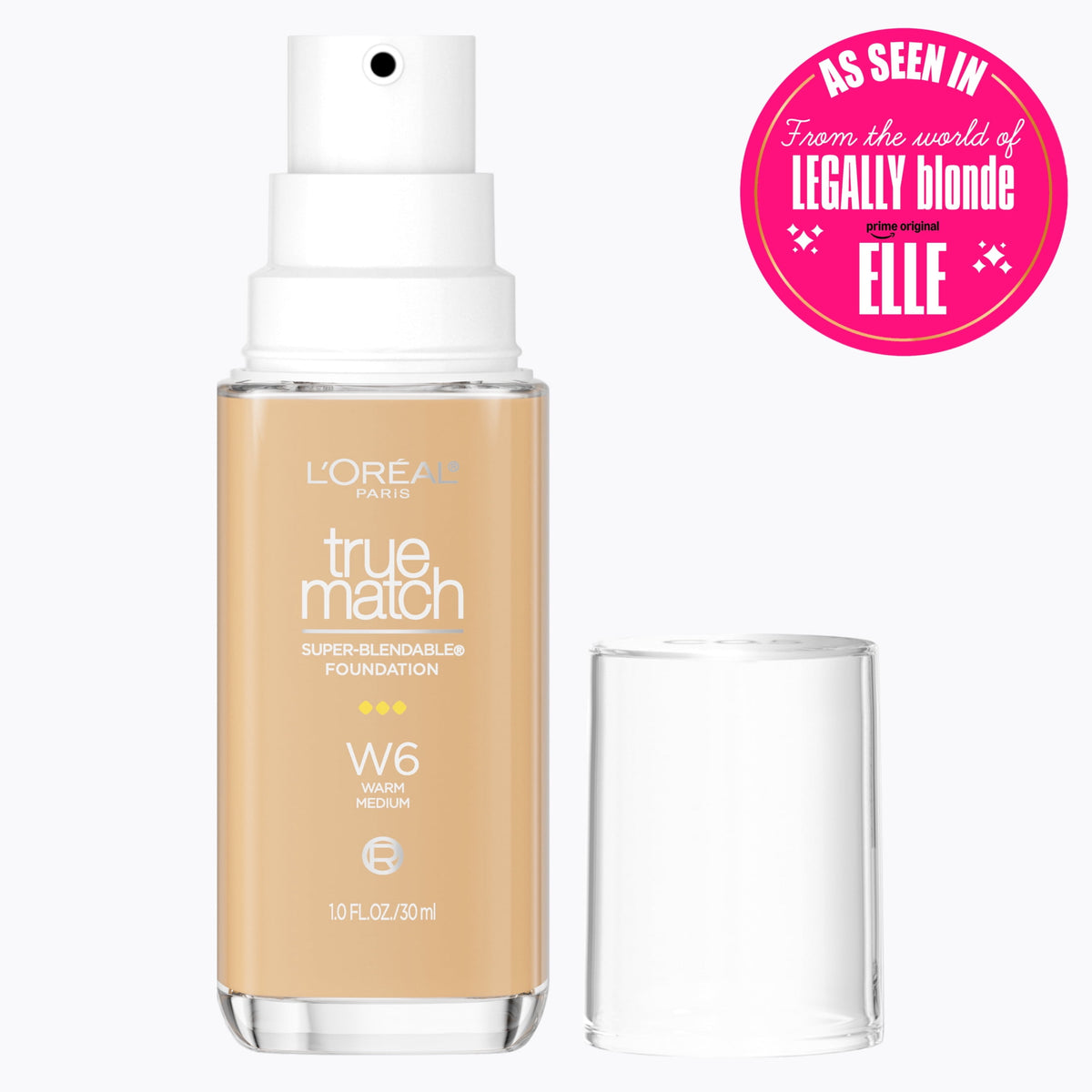 L'Oreal Paris True Match Cream Foundation Makeup, W6 Warm Medium, 1 fl oz