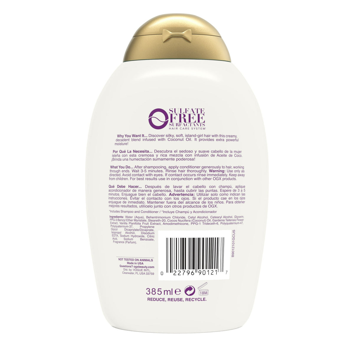 OGX Damage Remedy + Coconut Miracle Oil Conditioner Haarspülung, 13 oz