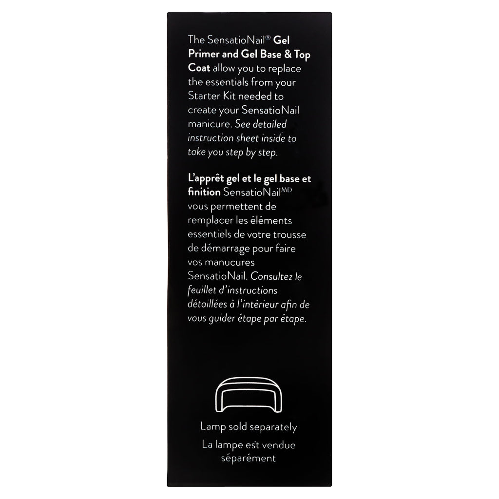 SensatioNail Gel Primer, Base & Top Coat (Clear), 0.12 & 0.25 fl oz