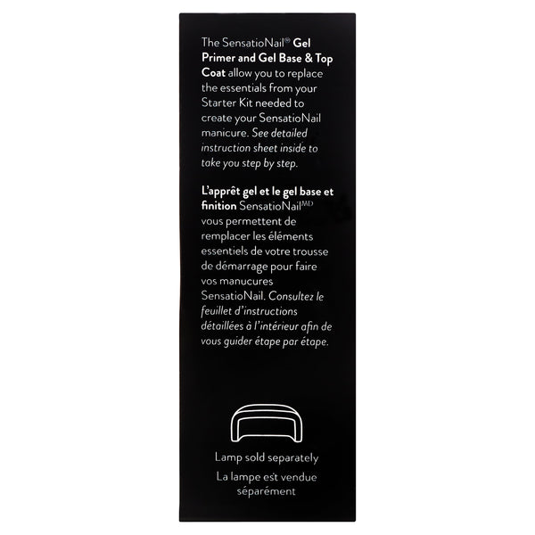 SensatioNail Gel Primer, Base & Top Coat (Clear), 0.12 & 0.25 fl oz