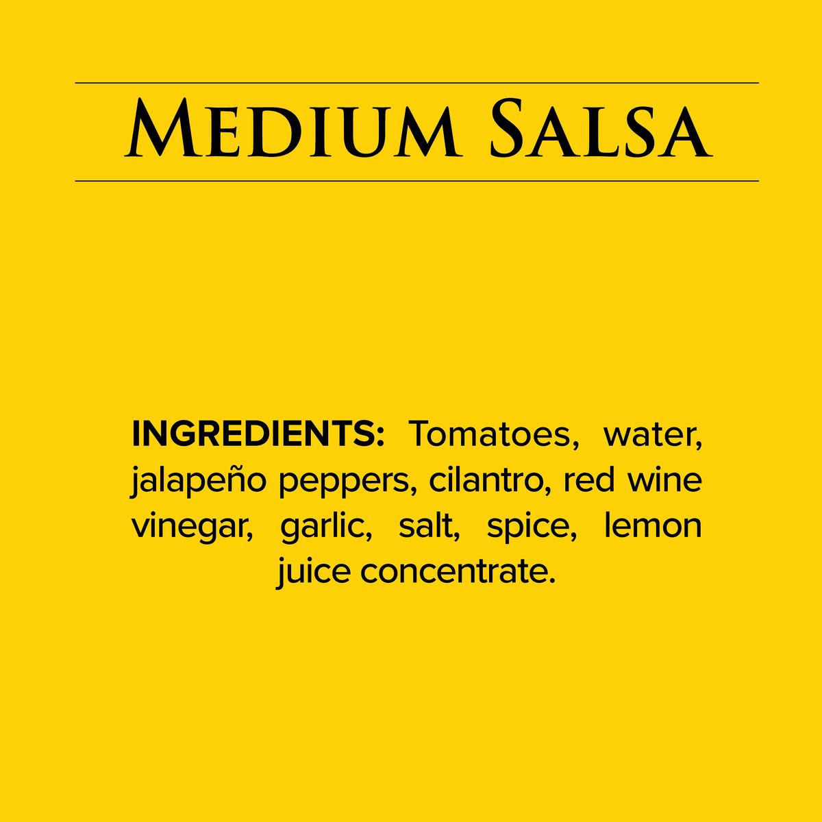 Mateo's Gourmet All Natural Salsa, Medium Heat, 16oz Glass Jar