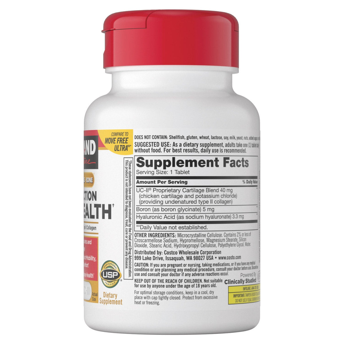 Kirkland Signature Triple Action Gelenktabletten, überzogen, 110 Stk.