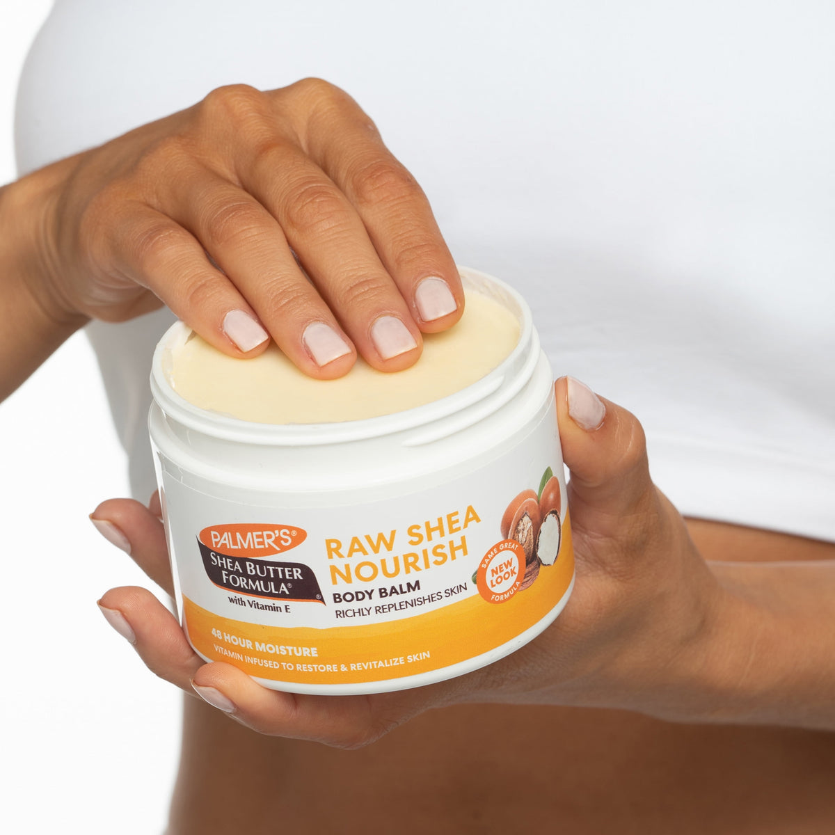 Palmer's Shea Butter Formula Raw Shea Nourishing Body Balm for Rough, Dry Skin, 7.25 oz.