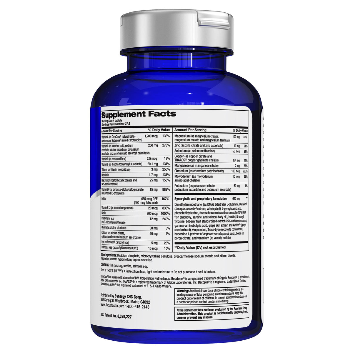 FOCUSfactor Nutrition for the Brain Nahrungsergänzungsmittel Tabletten, 180 Stk.