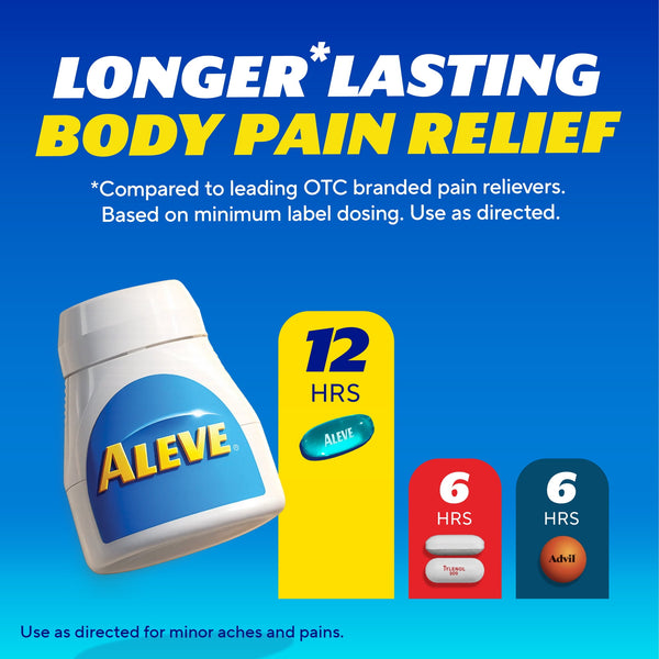 Aleve Liquid Gels Naproxen Sodium Pain Reliever, 20 Count