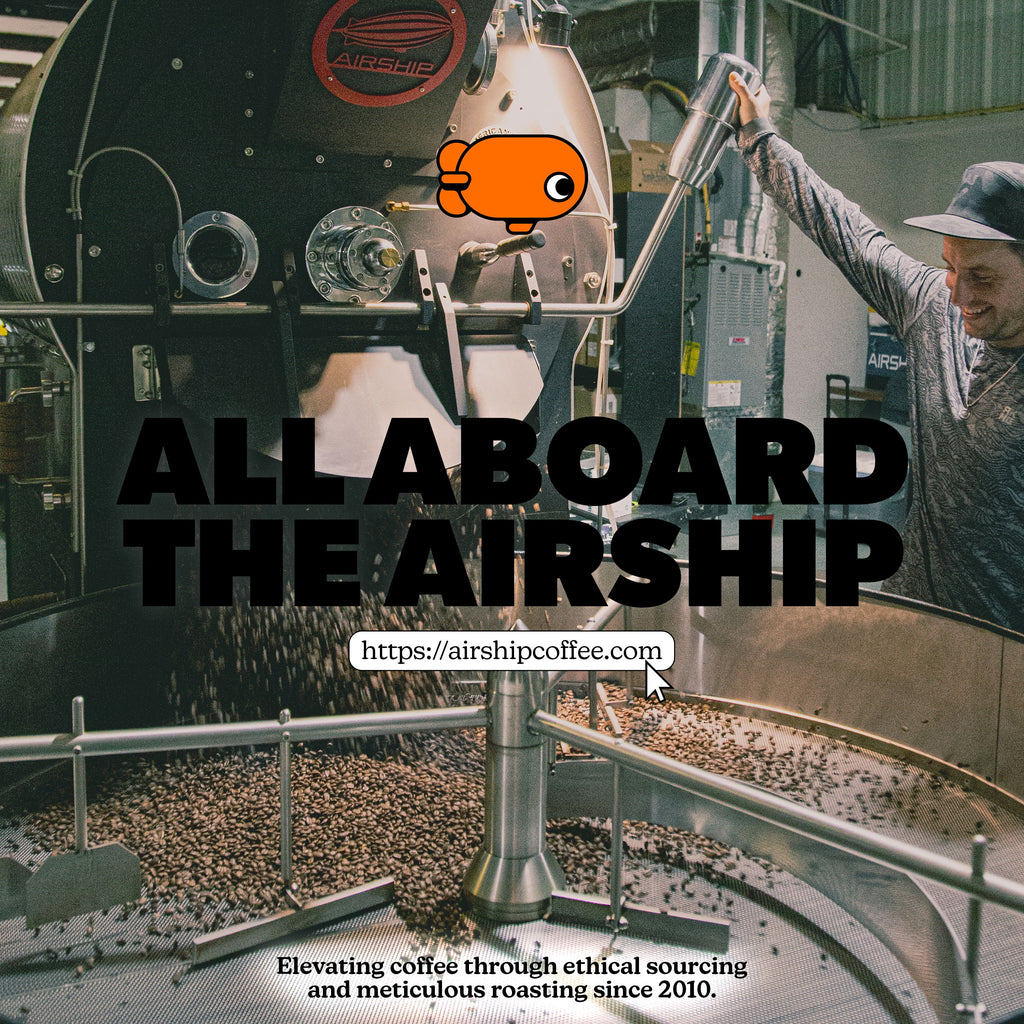 Airship Coffee Ethiopia, Specialty Coffee, Light Roast, Whole Coffee Beans, 8.8 oz, Bentonville