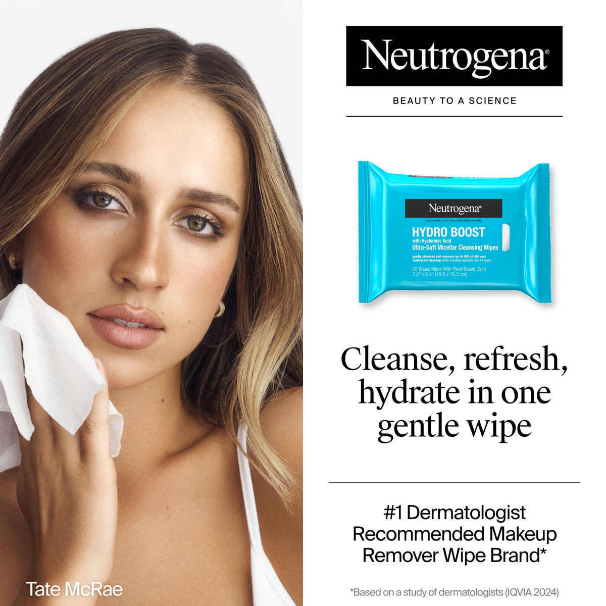 Neutrogena Hydro Boost Cleansing Wipes, 2 Pack 25 Count
