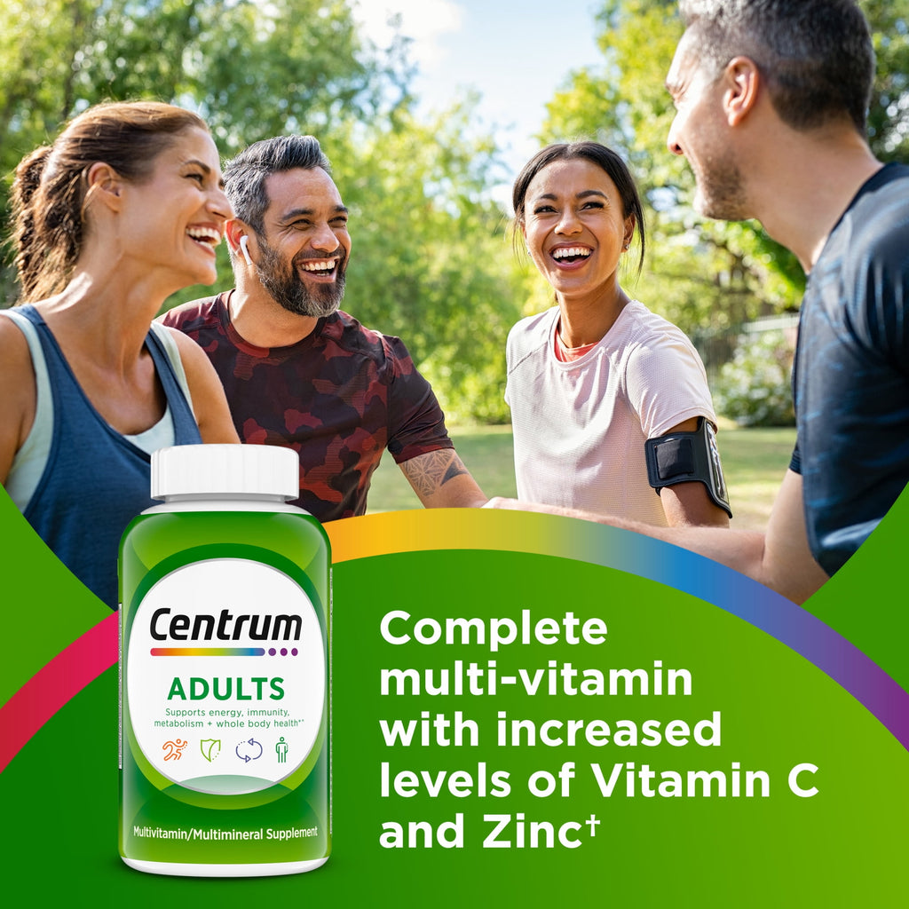 Centrum Adults Multivitamin With Vitamin B & D3, Tablets, 200 Count