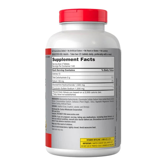 Kirkland Glucosamine Chondroitin 280 Tabletten