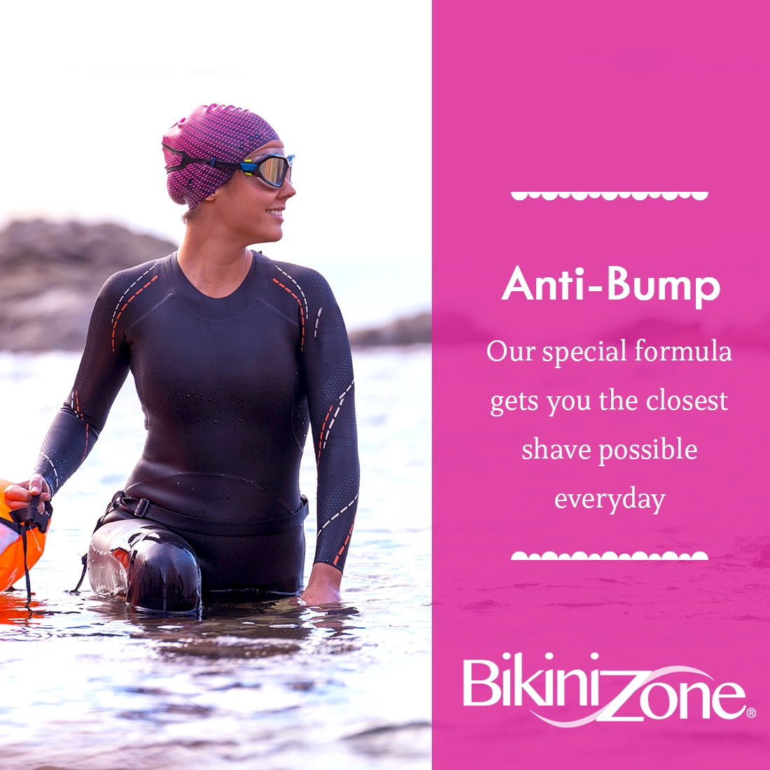 Bikini Zone Anti-Bump Women’s Sensitive Skin Shaving Gel, 5 oz