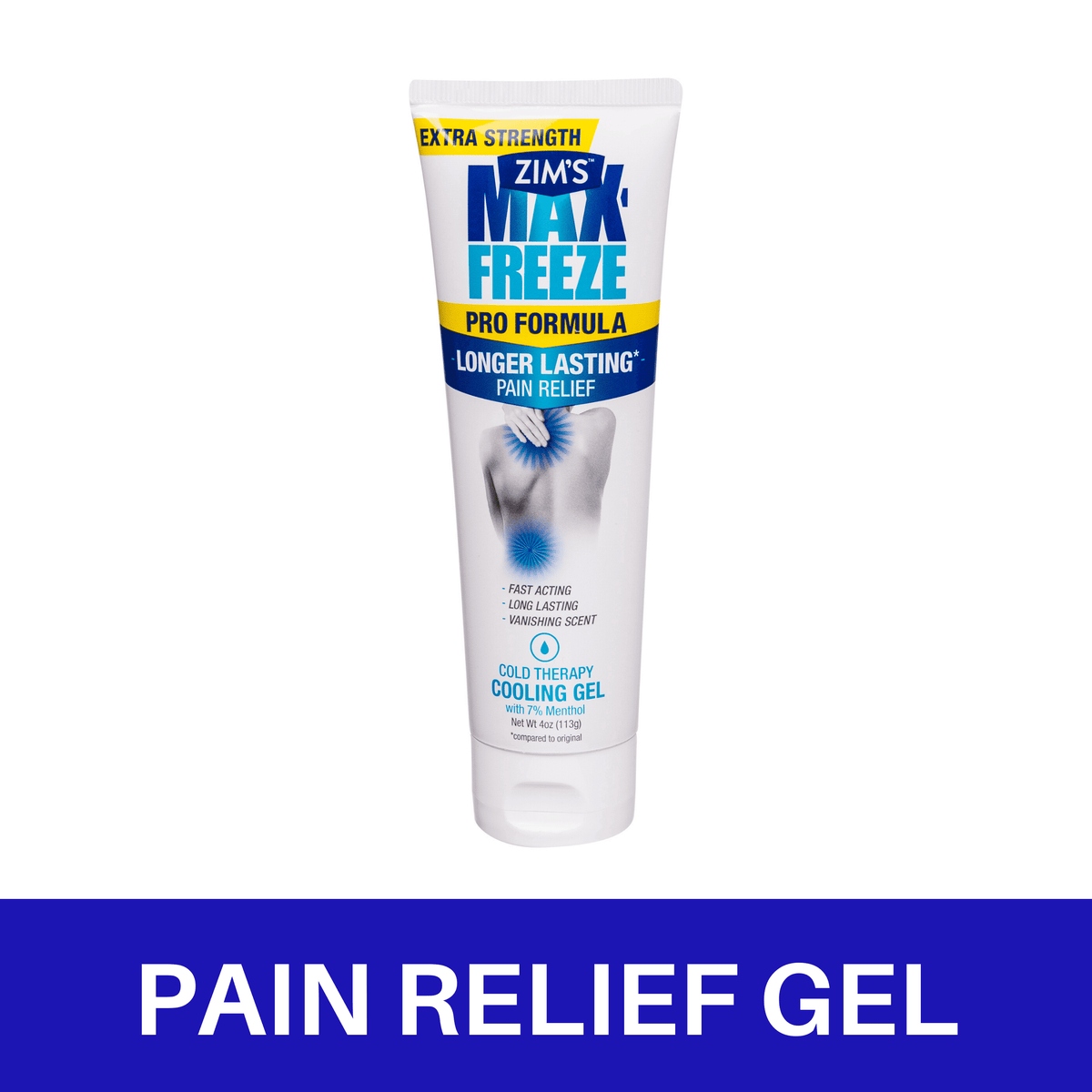 Zim's Max-Freeze™ PRO Extra Strength Pain Relief Cooling Gel, 4 oz