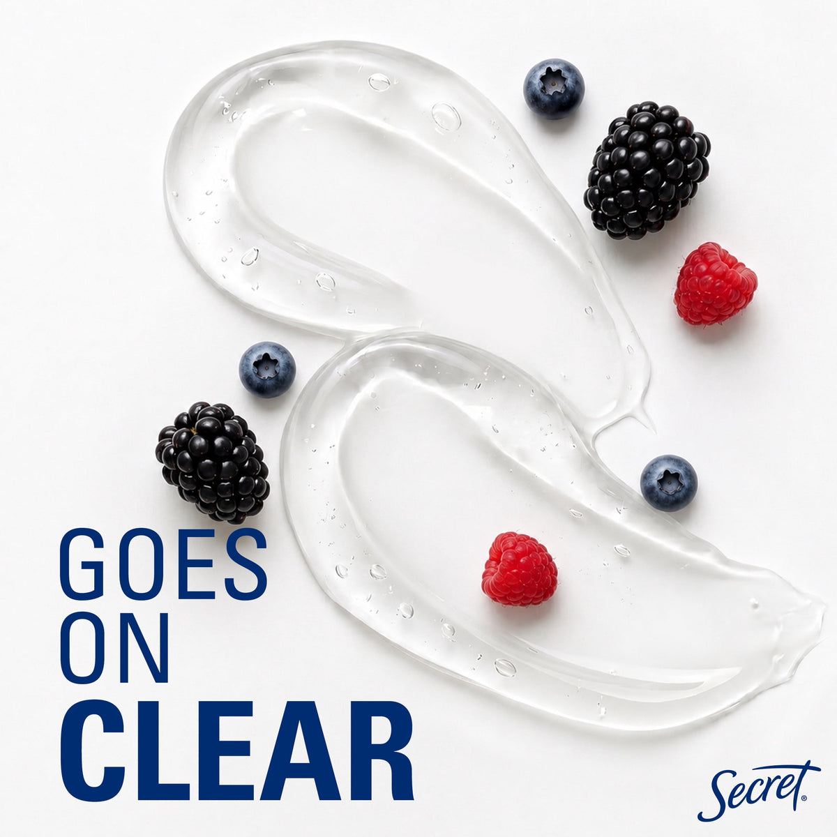 Secret Antiperspirant and Deodorant for Women, Fresh Clear Gel, Berry Scent, 2.6 oz, Twin Pack