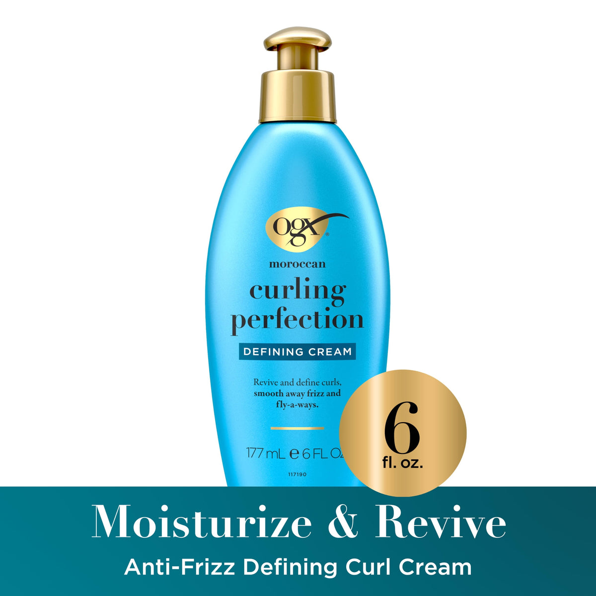OGX Argan Oil of Morocco Curling Perfection Curl Cream, 6 fl. oz