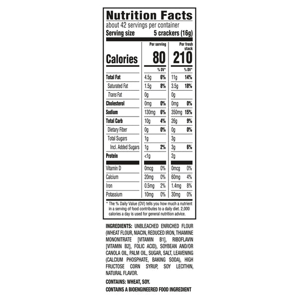 RITZ Fresh Stacks Original Crackers, Party Size, Travel Snacks, 23.7 oz (16 Multi Snack Packs)