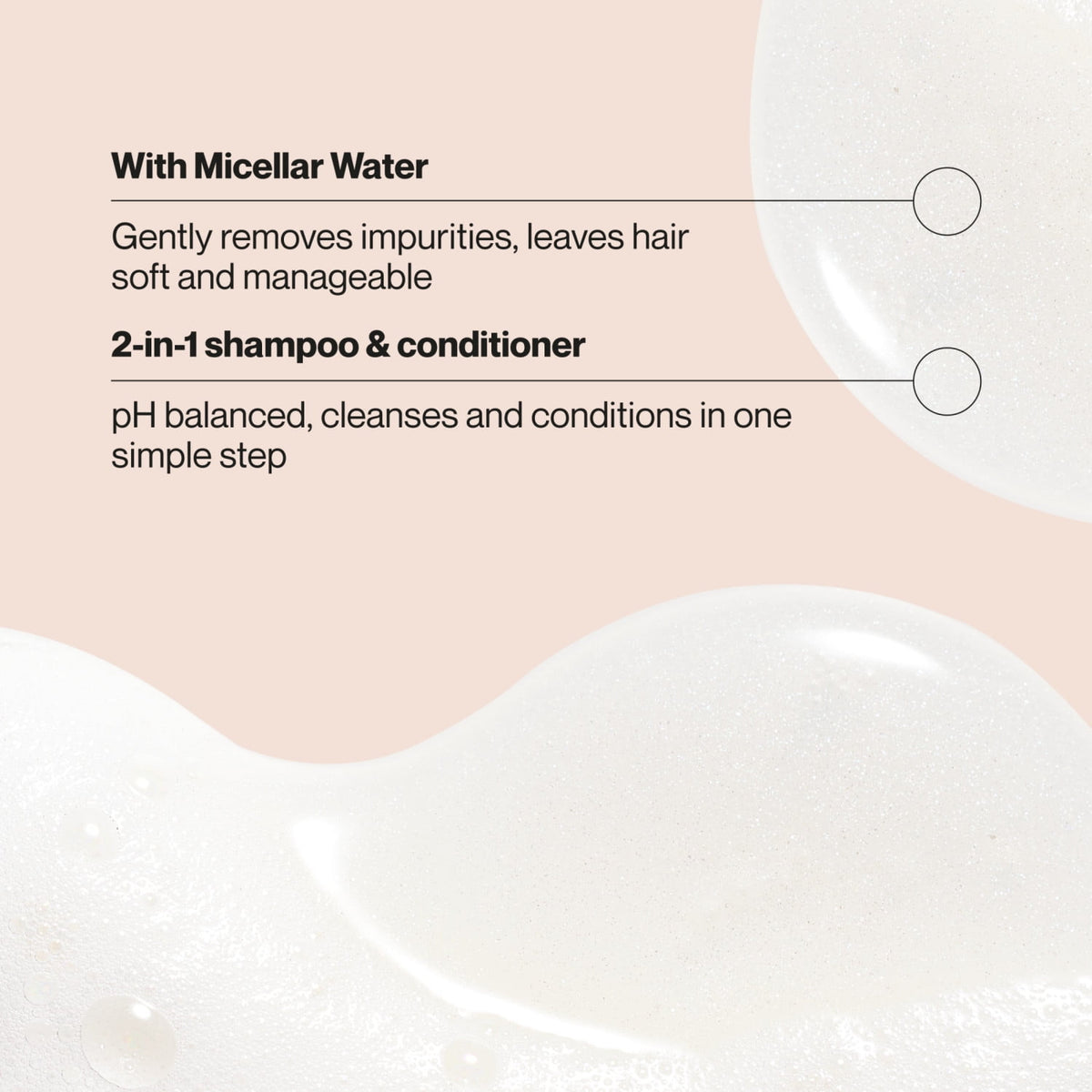 Suave Micellar Infusion 2-in-1 Purifying Shampoo and Conditioner, Soft Refreshed Hair, 28 fl oz