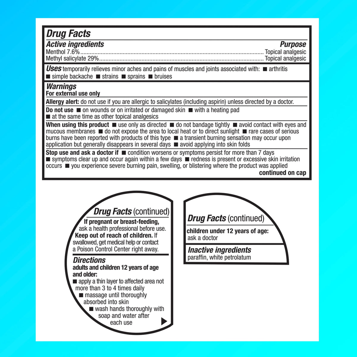 Icy Hot Original Pain Relief Balm, Fast-Acting Pain Relief With Menthol 7.6% and Methyl Salicylate 29%, Ice and Heat Contrast Therapy for Backaches