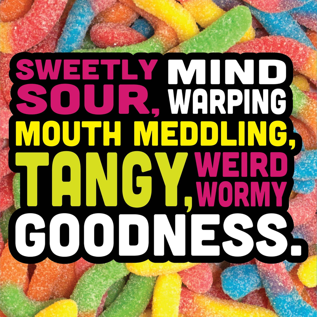 Trolli Sour Brite Crawlers Candy, Cherry-Lemon, Strawberry-Grape & Orange-Lime, Sweet and Sour, Gummy Worms, 14 oz
