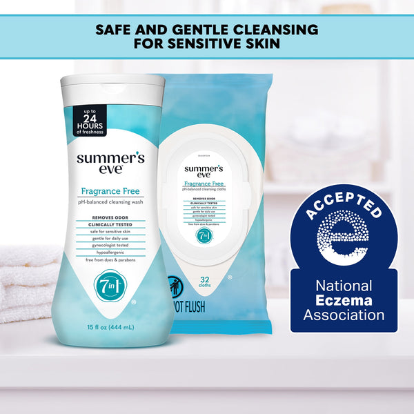 Summer’s Eve Fragrance Free All-Over Daily Feminine Wash, 15 Oz