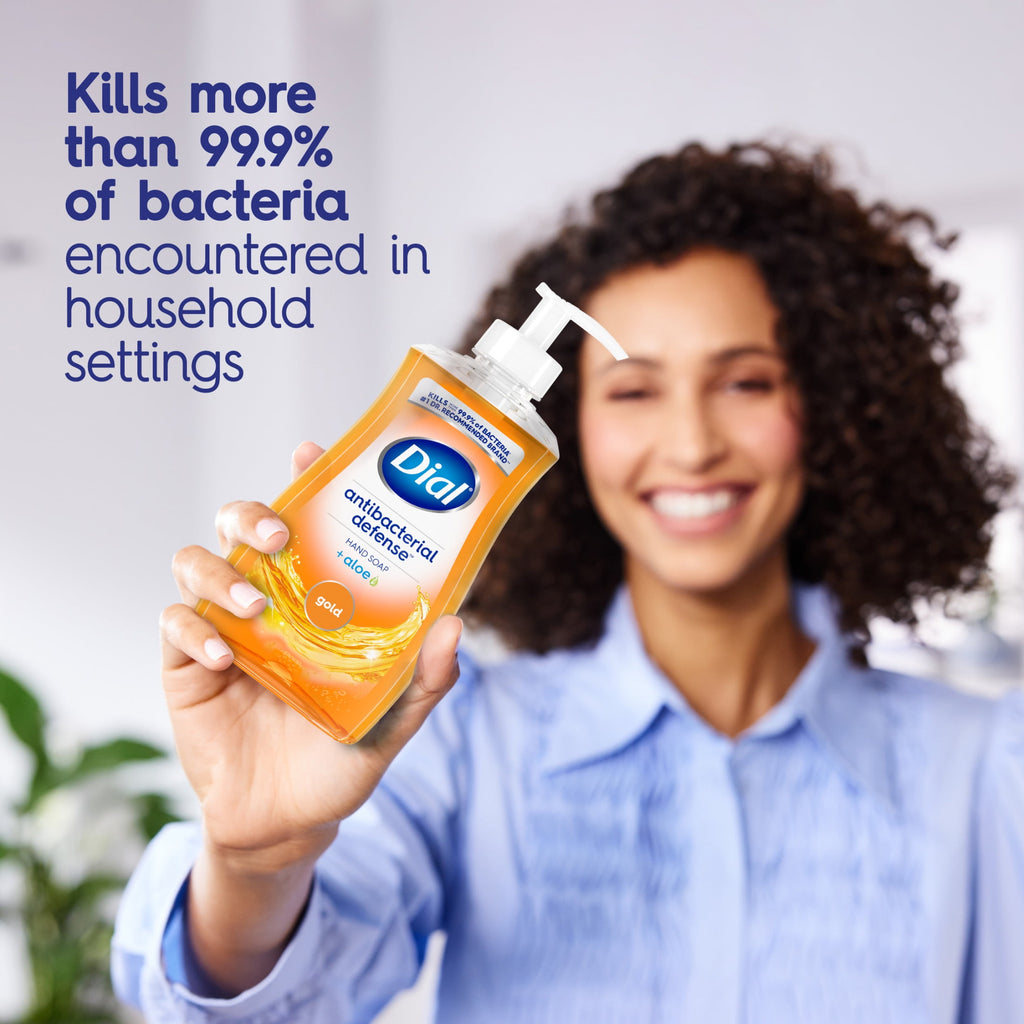 Dial Antibacterial Defense Gold Liquid Hand Soap, 11 fl oz