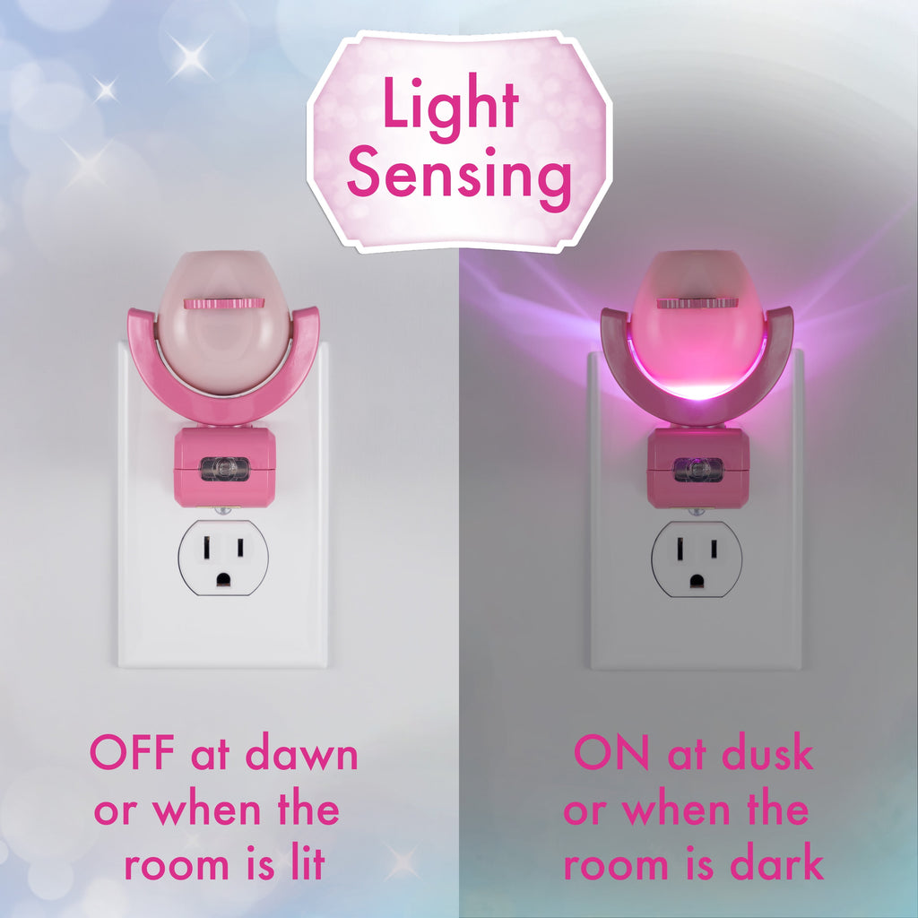 Projectables Disney Princesses 6-Image Plug-in LED Night Light, Light Sensing, 11738