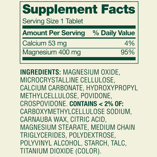 Spring Valley Magnesium Dietary Supplement Tablets for Bone and Muscle Health, 400 mg, 250 Count