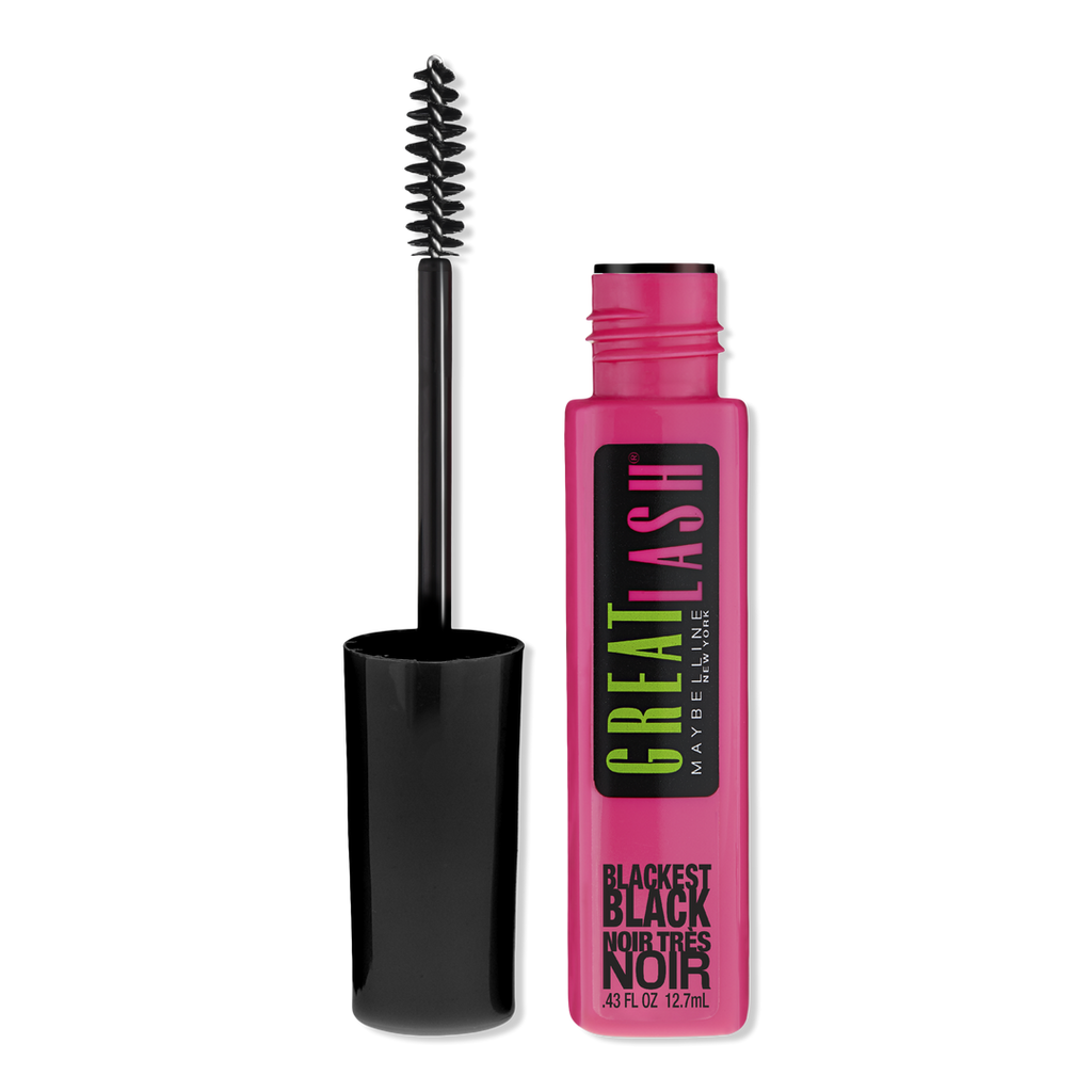 Maybelline Great Lash Mascara, Blackest Black, 0.43 oz