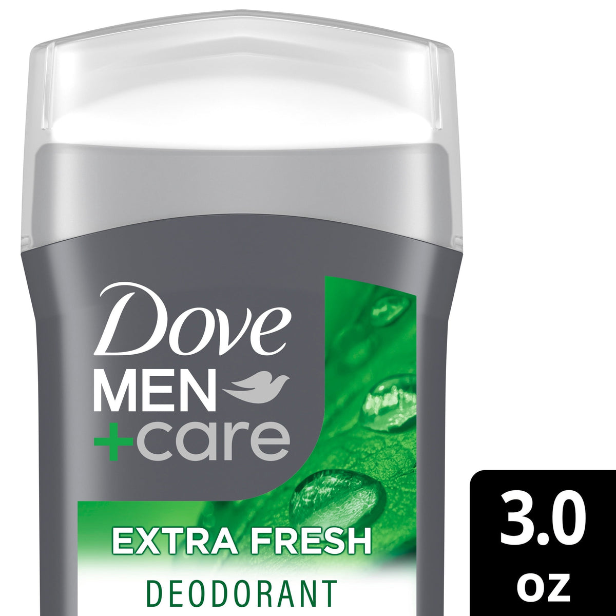 Dove Men+Care Deodorant Stick for Men Aluminum Free 72-Hour Odor Protection Extra Fresh Mens Deodorant With 1/4 Moisturizing Cream, 3 oz