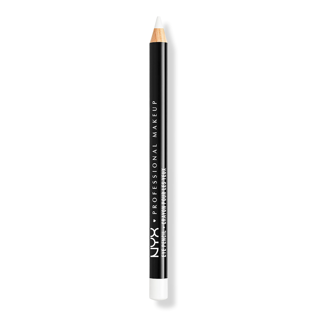 NYX Professional Makeup Slim Eye Pencil Langanhaltender Eyeliner, Weiss, 0.04 oz