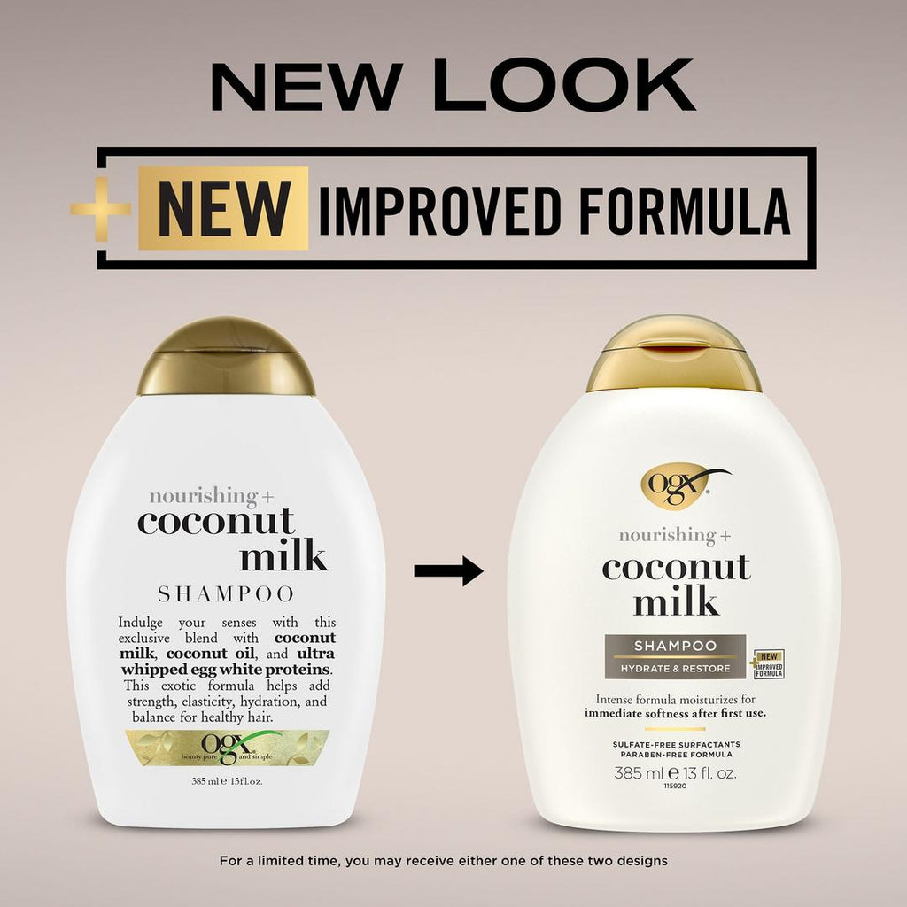 OGX Nourishing + Coconut Milk Shampoo, 13 oz