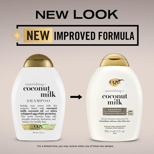 OGX Nourishing + Coconut Milk Shampoo, 13 oz