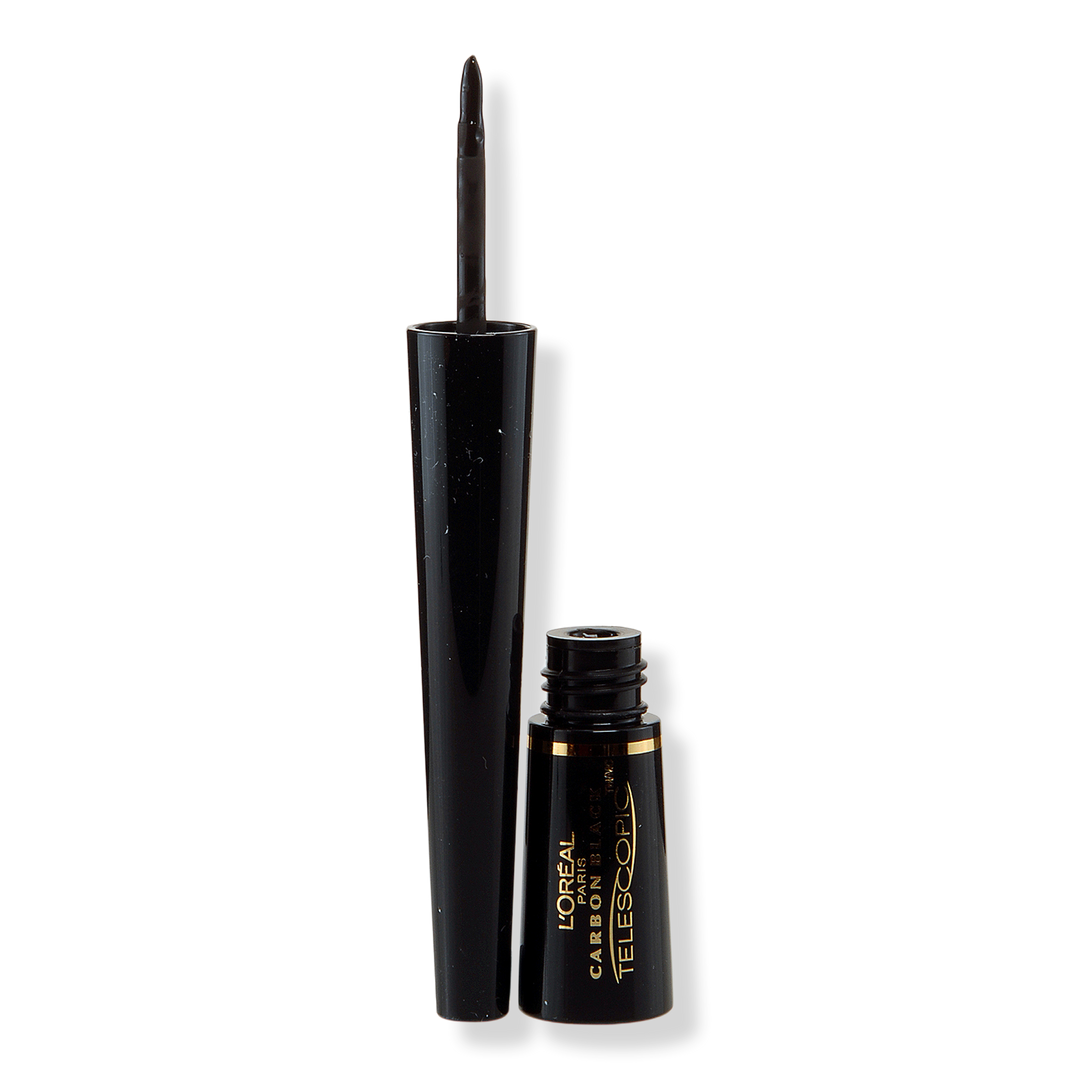 L'Oréal Carbon Black Telescopic Precision Flüssiger Eyeliner, Carbon Black, 0.08 oz