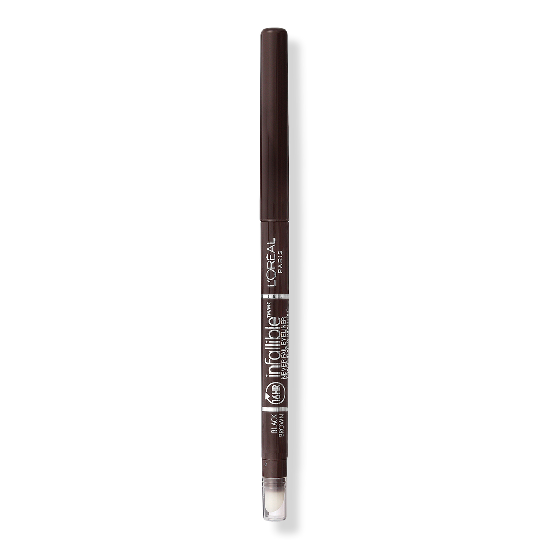 L'Oréal Infallible Never Fail Eyeliner, Black Brown, 0.008 oz