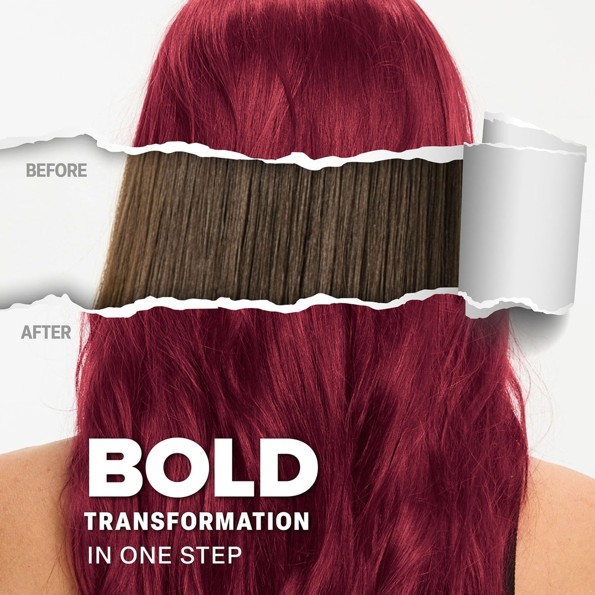 Splat Red Hair Dye Complete Kit, Midnight Ruby Semi-Permanent Color, No Bleach
