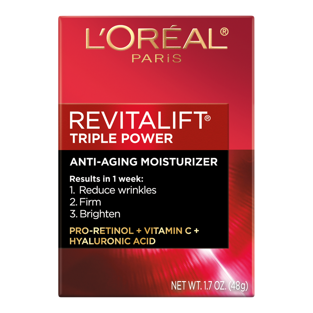 L'Oréal Revitalift Triple Power Anti-Aging Gesichtscreme, 1.7 oz