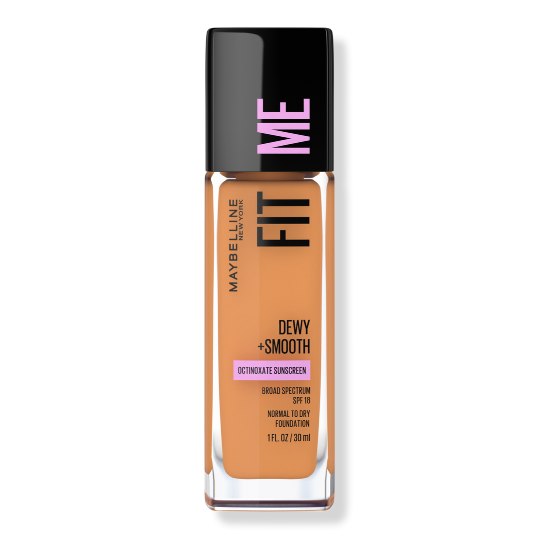 Maybelline Fit Me Dewy + Smooth Foundation, Toffee, 1 oz