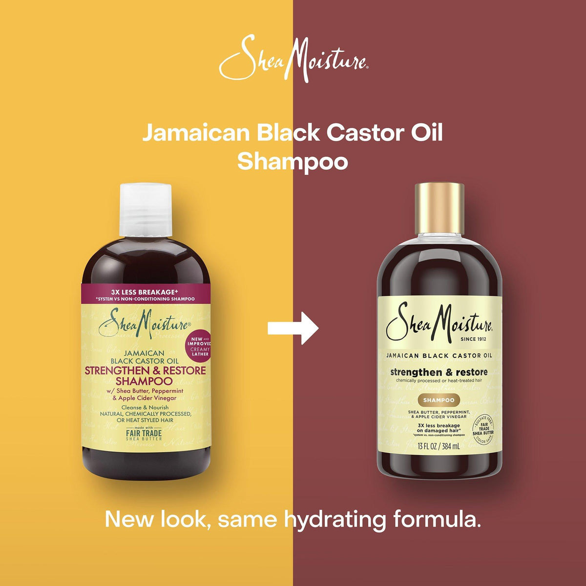 Strengthen and Restore 100% Pure Jamaican Black Castor Oil Shampoo
