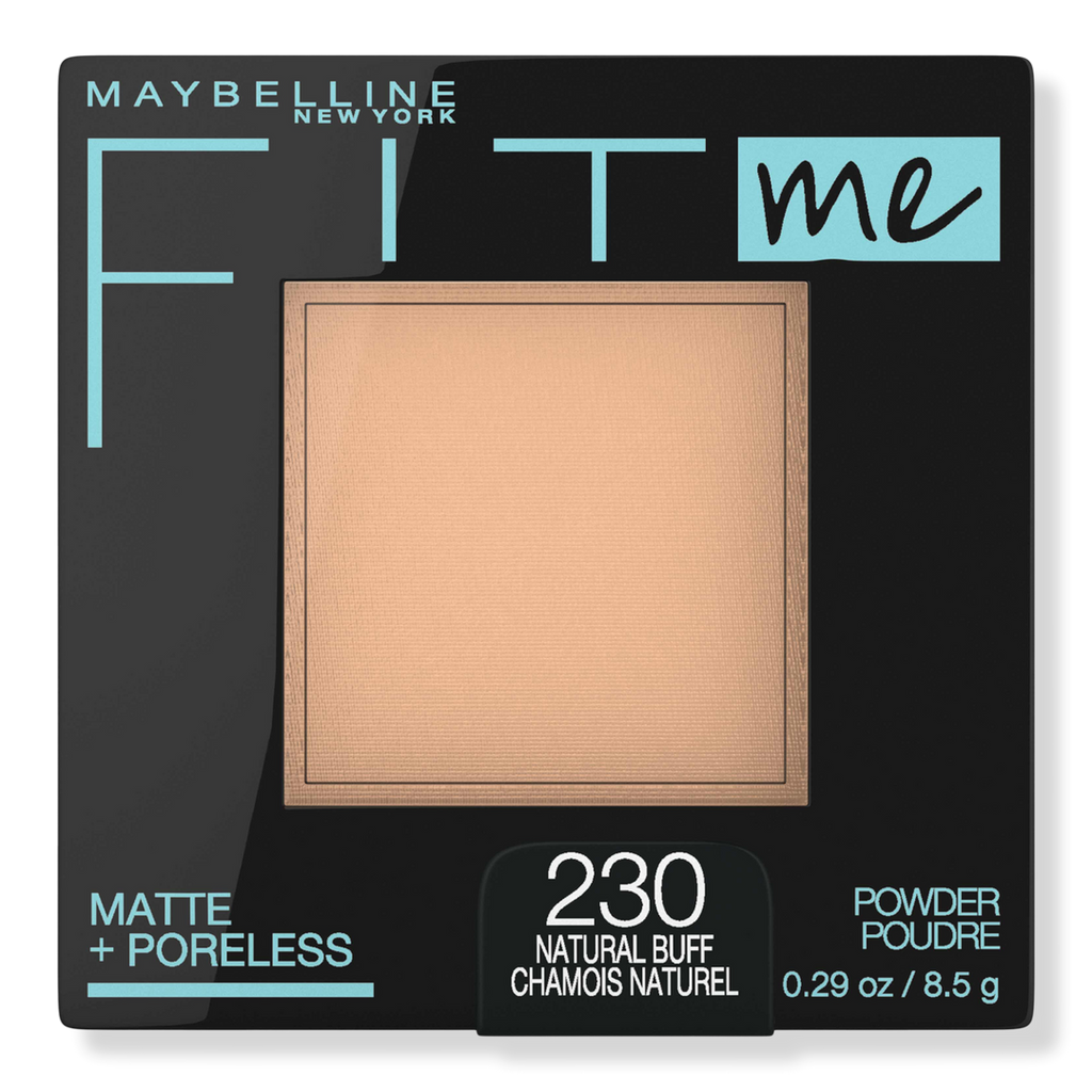 Maybelline Fit Me Matte + Poreless Puder, Natural Buff, 0.29 oz