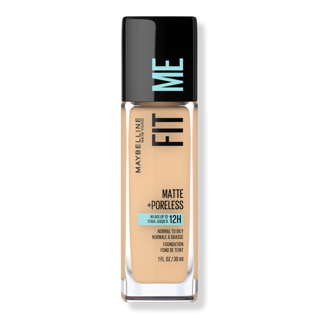 Maybelline Fit Me Matte + Poreless Flüssige Foundation, Warm Nude 128, 1 oz