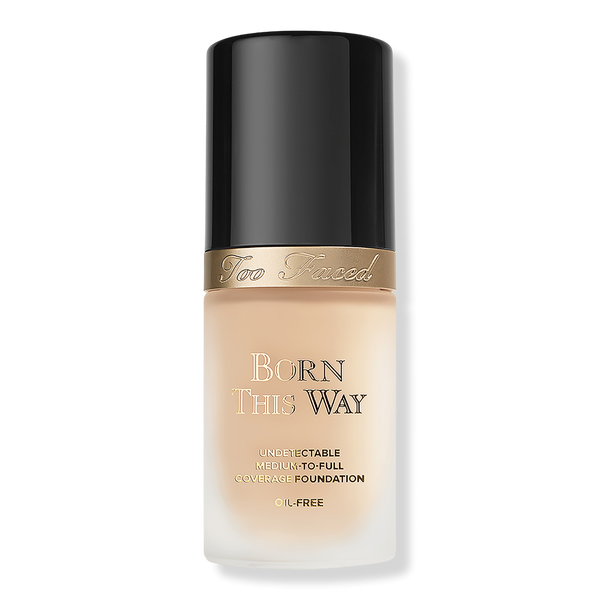 Too Faced Born This Way Undetectable Foundation mit mittlerer bis hoher Deckkraft, Porcelain, 1 oz